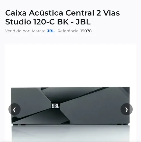 Caixa central JBL studio 120S