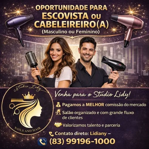 Vaga para Escovista ou cabeleireira(o)