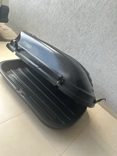 Bagageiro De Teto 510 Litros Com Chave Preto Abs Preto