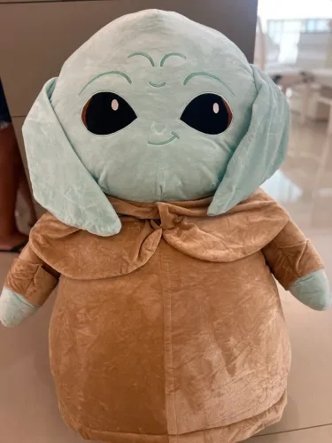 Pelúcia Baby Yoda gigante 1 metro enfeite Mandaloriam 