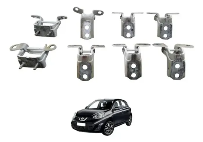 Kit Dobradiça Porta Nissan March 1.0 3cc 2011 A 2020