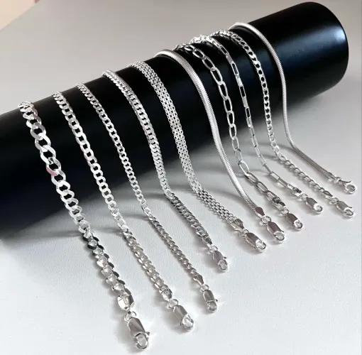 Pulseiras masculina de Prata italiana 925