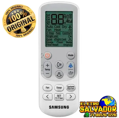 Controle Ar Condicionado Samsung db93 15882q Novo e Original