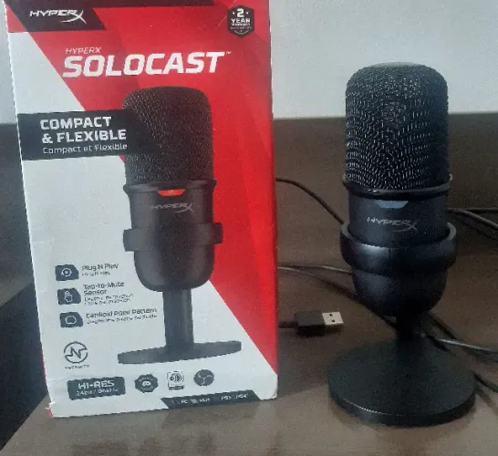 Microfone HyperX Solocast Podcast