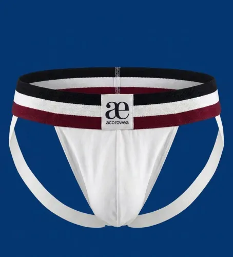 CUECA ESPORTIVA JOCKSTRAP branca. TAM. M