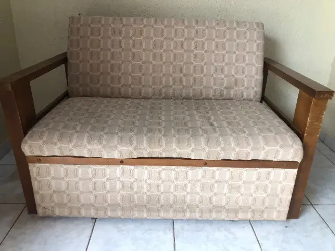 Sofá-cama dois lugares - Madeira de altíssima qualidade