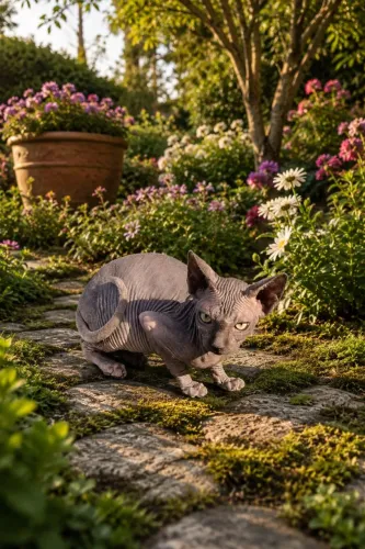 Gato sphynx fêmea Cinza 4 meses disponível 