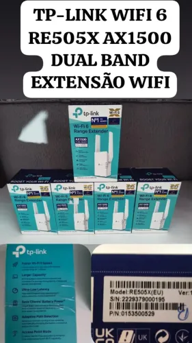 01UN - REPETIDOR WI-FI 6 TP-LINK RE505X AX1500 DUAL BAND ATÉ 1500MBPS