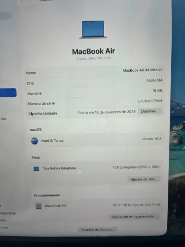 Vendo MacBook m4 16gb