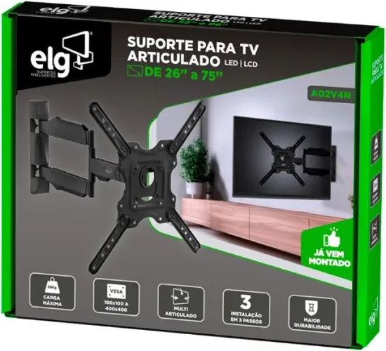 Suporte de TV 26 a 75 polegadas Articulado de Parede