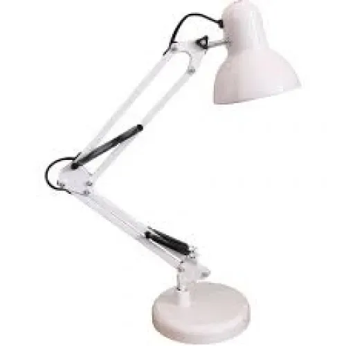LUMINARIA DE MESA ARTICULAVEL BASE BRANCA