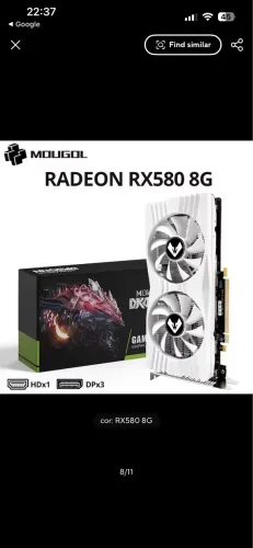 Placa de video RX 580 8gb Troco por nvidia