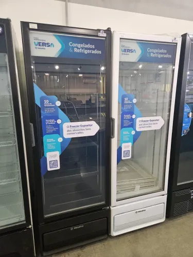 freezer frostfree expositor de 580L preto ou branco