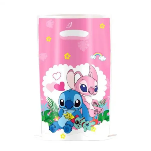 15 Sacolas Lembrancinha Surpresa Aniversário, Brindes | Stitch e Angel