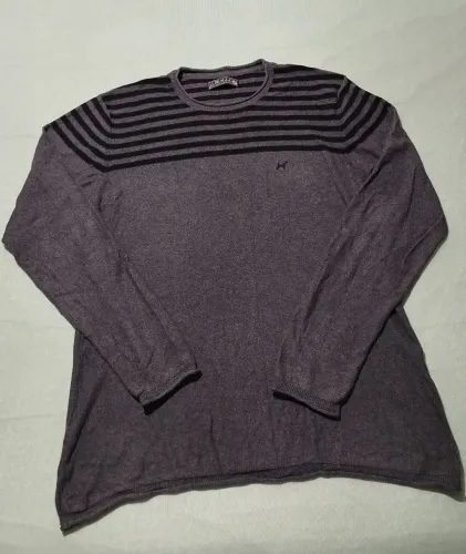 Blusa de lã suéter masculino cinza Beagle - M