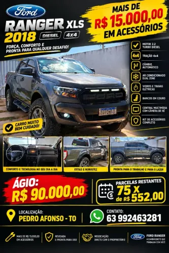 Ford Ranger XLS 2.2 4X4 CD Diesel Aut. 2018