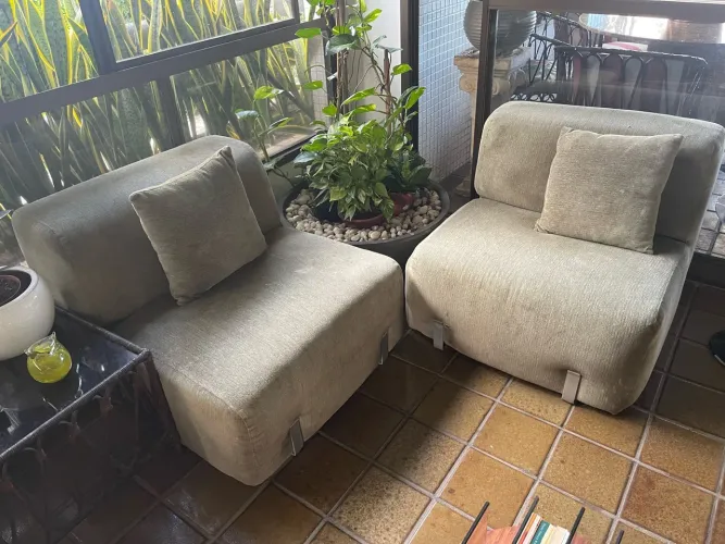 Conjunto de sofás modulares