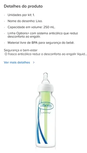 Kit 03 Mamadeiras Dr. Brown's - R$ 200