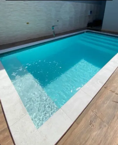 Piscina completa e instalada. Em 15x financiamento