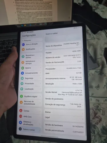 TABLET COM CANETA PRA ESTUDO HUAWEI