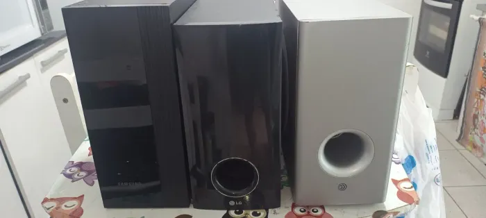 3 SUBWOOFERS PASSIVOS GRADIENTE SAMSUNG E LG.