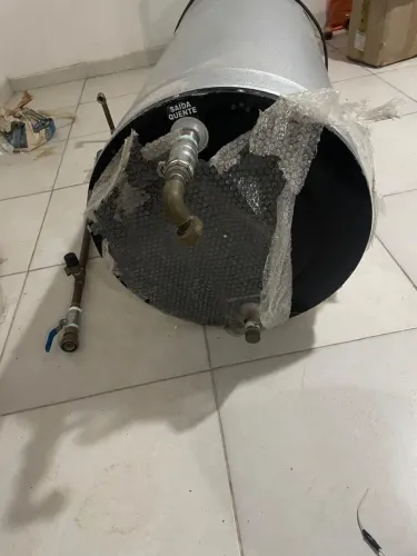 Boiler 200LT aço inox alta pressão horizontal acquatec