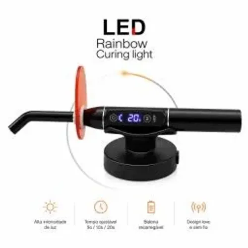 Luz LED Fotopolimerizadora Sem Fio Recarregável