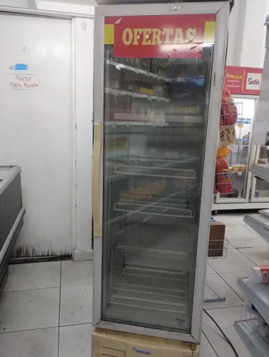 Freezer Porta de Vidro Vertical 