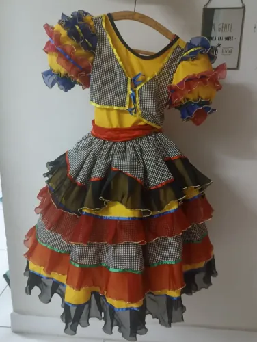 Vestido quadrilha junino São João tam 8