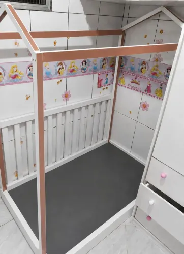 Cama montessoriana casinha em mdf 130x70