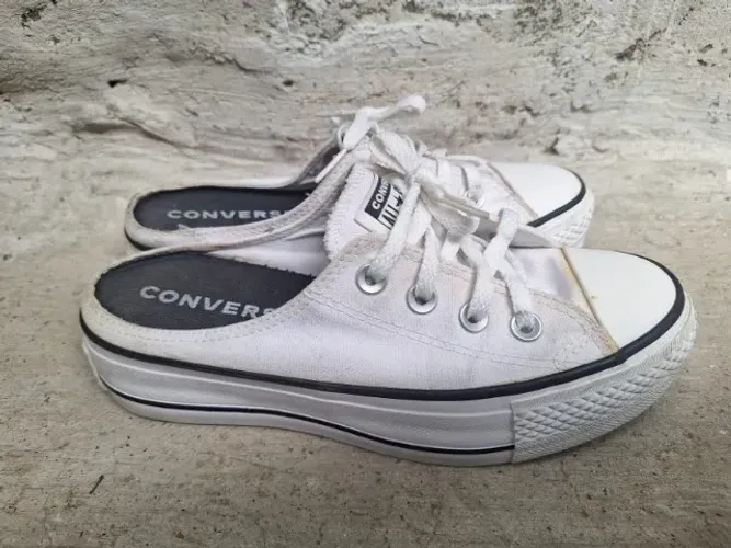 tênis converse all star mule branco 34