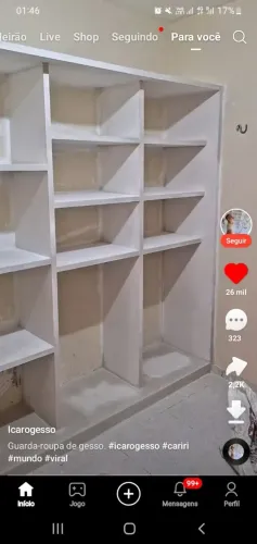 Tudo de gesso e pintura 