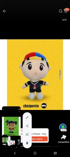 Vários tipos de pelúcia variada modelos marca turma do Chaves e muito mais