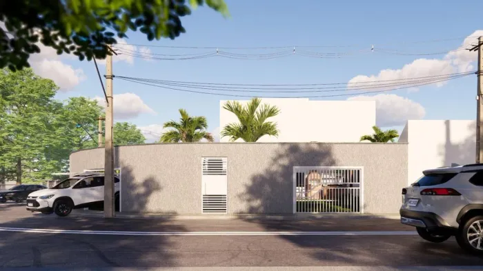 Casa para Venda em Itanhaém, Parque Augustos, 2 dormitórios, 2 suítes, 1 banheiro, 1 vaga