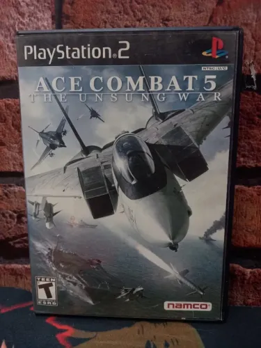 JOGO ACE COMBAT 5 THE UNSUNG WAR PS2 USA ORIGINAL COMPLETO 