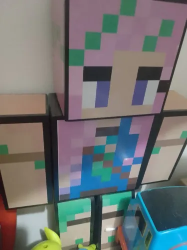 Boneco Minecraft 