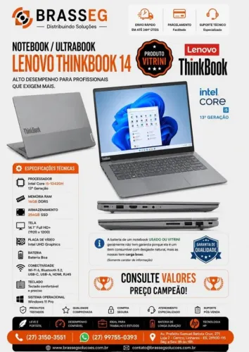 ? Lenovo ThinkBook 14 - Alto Desempenho para Profissionais que Exigem Mais!