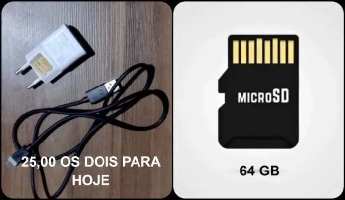 KIT CARREGADOR ORIGINAL SAMSUNG + CARTÃO MEMÓRIA P/ CEL
