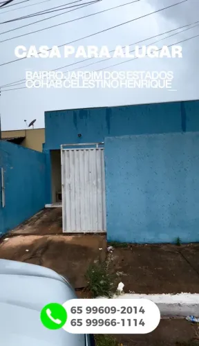 Alugo casa na cohab Celestino henrique bairro jardim dos estados