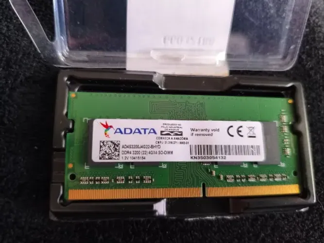 Memória RAM DDR4 Adata 8GB (2x 4GB) 3200MHz SODIMM Para Notebook