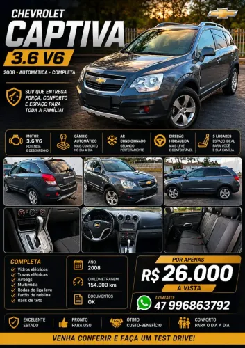 Chevrolet Captiva Sport FWD 3.6 V6 24V 261cv 4X2 2008