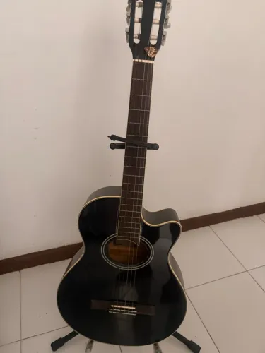 Violão Gianini elétrico black piano , Estado de zero