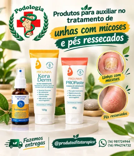 Produtos para micoses e pés ressecados