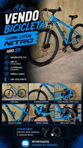 BICICLETA Cairu Lotus Nitro Aro 29