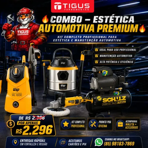 Combo estética automotiva Premium 4 ferramentas de uso profissional novos lacrado