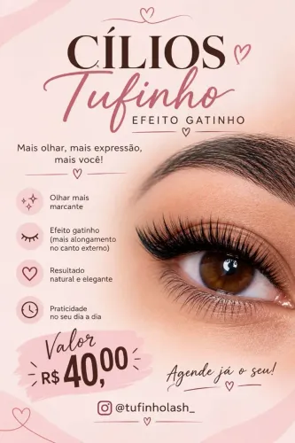 Cílios tufinho 