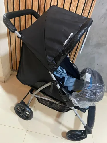 Vendo Carrinho Romano Blue Galzerano Preto ? NOVO COMPLETO