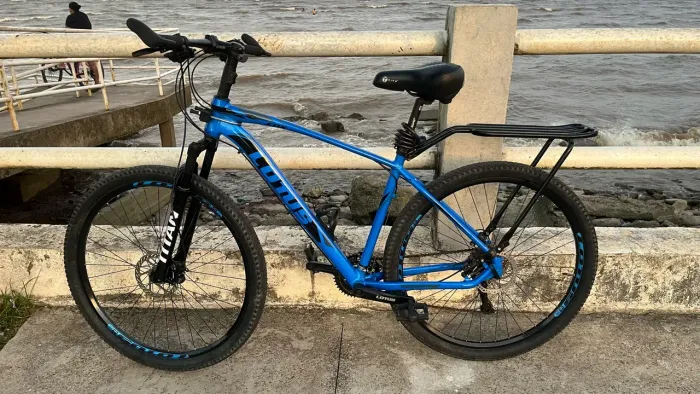 Bicicleta Aro 29 Lotus 21 Marchas - Amortecedor Titan com trava