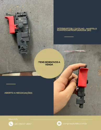  Interruptor / Gatilho - Martelo Rompedor/Perfurador 2kg