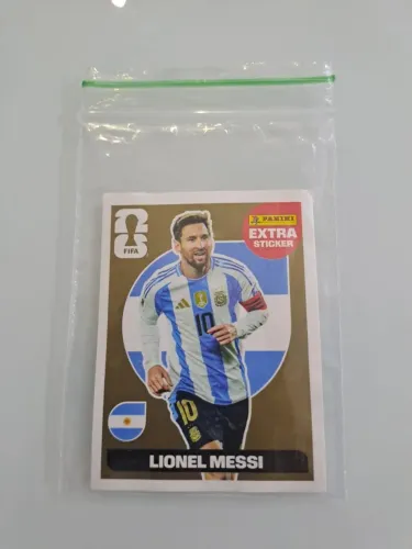 Figurinha Legendária Ouro - Messi - Oficial Copa do Mundo